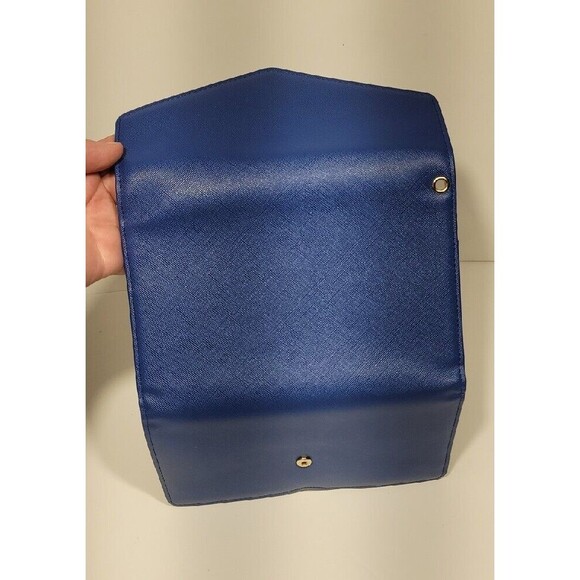 NWOT Casamonal Cobal Royal Navy Blue Envelope Wallet OS RFID Blocking Snap Clos - Picture 7 of 8